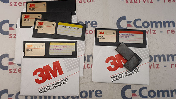DS-HD floppy lemezek használata Commodore Floppy meghajtókban